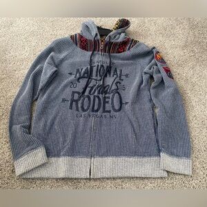 Official Pro Rodeo National Finals Zip Up Hooded Jacket SZ Med